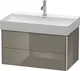 Duravit Xsquare Servantskap m/2 skuffer 784x397x460 mm, Flanellgr&#229; H&#248;yglans