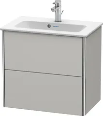 Duravit Xsquare Servantskap m/2 skuffer 610x560x388 mm, Betonggr&#229; Matt