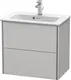 Duravit Xsquare Servantskap m/2 skuffer 610x560x388 mm, Nordisk Hvit Matt