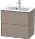 Duravit Xsquare Servantskap m/2 skuffer 610x560x388 mm, Basalt Matt