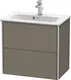 Duravit Xsquare Servantskap m/2 skuffer 610x560x388 mm, Flanellgr&#229; Matt