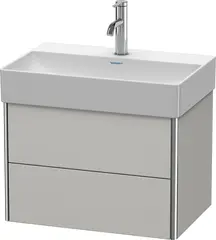 Duravit Xsquare Servantskap m/2 skuffer 584x397x390 mm, Betonggr&#229; Matt