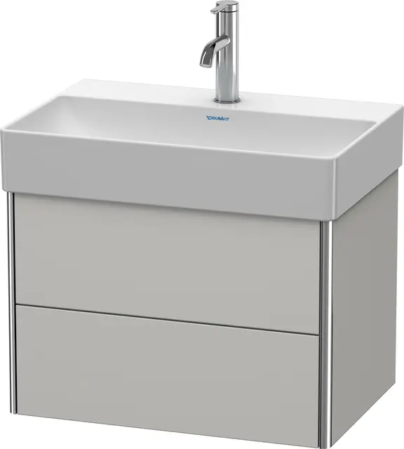 Duravit Xsquare Servantskap m/2 skuffer 584x397x390 mm, Betonggrå Matt 