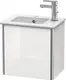 Duravit Xsquare Servantskap m/1 d&#248;r, ven 410x400x289 mm, Hvit H&#248;yglans Lakk