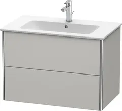 Duravit Xsquare Servantskap m/2 skuffer 810x560x478 mm, Betonggr&#229; Matt