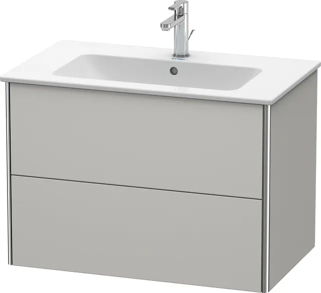 Duravit Xsquare Servantskap m/2 skuffer 810x560x478 mm, Betonggrå Matt 