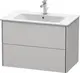 Duravit Xsquare Servantskap m/2 skuffer 810x560x478 mm, Nordisk Hvit Matt