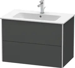 Duravit Xsquare Servantskap m/2 skuffer 810x560x478 mm, Grafitt Matt