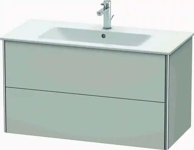 Duravit Xsquare Servantskap m/2 skuffer 1010x560x478 mm, Betonggrå Matt 