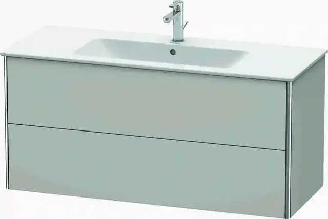 Duravit Xsquare Servantskap m/2 skuffer 1210x560x478 mm, Betonggrå Matt 