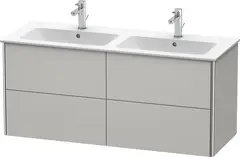 Duravit Xsquare Servantskap m/4 skuffer 1280x560x478 mm, Betonggr&#229; Matt