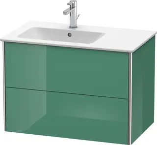 Duravit Xsquare Servantskap m/2 skuffer 810x560x478 mm, Jadegr&#248;nn H&#248;yglans