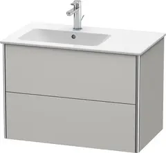 Duravit Xsquare Servantskap m/2 skuffer 810x560x478 mm, Betonggrå Matt