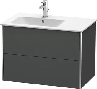 Duravit Xsquare Servantskap m/2 skuffer 810x560x478 mm, Grafitt Matt