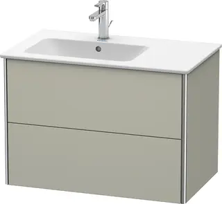 Duravit Xsquare Servantskap m/2 skuffer 810x560x478 mm, Taupe Matt