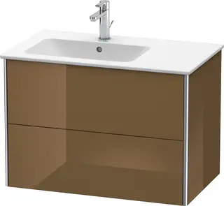 Duravit Xsquare Servantskap m/2 skuffer 810x560x478 mm, Olivenbrun H&#248;yglans