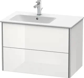 Duravit Xsquare Servantskap m/2 skuffer 810x560x478 mm, Hvit H&#248;yglans Lakk