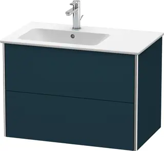 Duravit Xsquare Servantskap m/2 skuffer 810x560x478 mm, Nattbl&#229; Matt