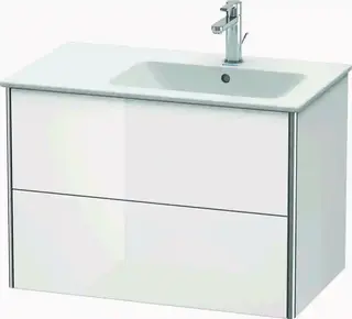 Duravit Xsquare Servantskap m/2 skuffer 810x560x478 mm, Hvit H&#248;yglans