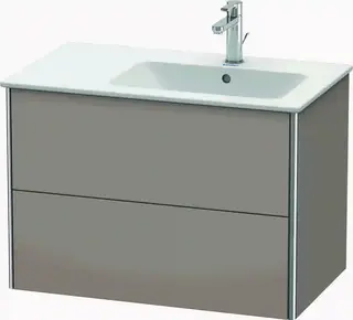 Duravit Xsquare Servantskap m/2 skuffer 810x560x478 mm, Basalt Matt