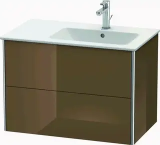 Duravit Xsquare Servantskap m/2 skuffer 810x560x478 mm, Olivenbrun H&#248;yglans