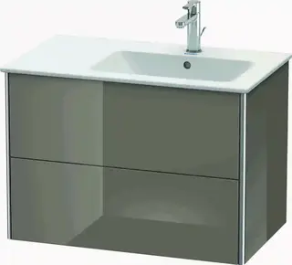 Duravit Xsquare Servantskap m/2 skuffer 810x560x478 mm, Flanellgr&#229; H&#248;yglans