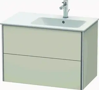 Duravit Xsquare Servantskap m/2 skuffer 810x560x478 mm, Taupe