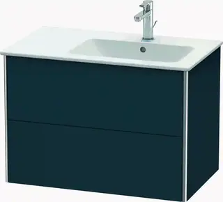 Duravit Xsquare Servantskap m/2 skuffer 810x560x478 mm, Nattbl&#229; Matt