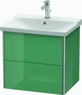 Duravit Xsquare Servantskap m/2 skuffer 610x565x473 mm, Jadegr&#248;nn H&#248;yglans