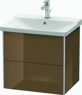 Duravit Xsquare Servantskap m/2 skuffer 610x565x473 mm, Olivenbrun H&#248;yglans