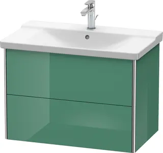 Duravit Xsquare Servantskap m/2 skuffer 810x565x473 mm, Jadegr&#248;nn H&#248;yglans