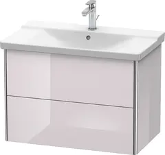 Duravit Xsquare Servantskap m/2 skuffer 810x565x473 mm, Hvitlilla H&#248;yglans