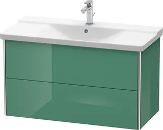 Duravit Xsquare Servantskap m/2 skuffer 1010x565x473 mm, Jadegr&#248;nn H&#248;yglans