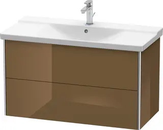 Duravit Xsquare Servantskap m/2 skuffer 1010x565x473 mm, Olivenbrun H&#248;yglans