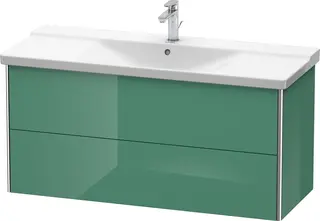 Duravit Xsquare Servantskap m/2 skuffer 1210x565x473 mm, Jadegr&#248;nn H&#248;yglans