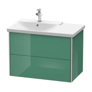 Duravit Xsquare Servantskap m/2 skuffer 810x565x473 mm, Jadegr&#248;nn H&#248;yglans