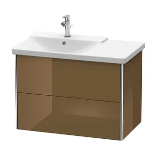 Duravit Xsquare Servantskap m/2 skuffer 810x565x473 mm, Olivenbrun H&#248;yglans