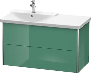 Duravit Xsquare Servantskap m/2 skuffer 1010x565x473 mm, Jadegr&#248;nn H&#248;yglans