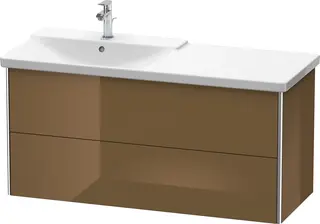 Duravit Xsquare Servantskap m/2 skuffer 1210x565x473 mm, Olivenbrun H&#248;yglans