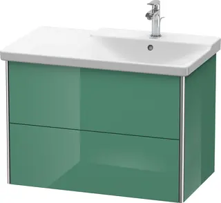 Duravit Xsquare Servantskap m/2 skuffer 810x565x473 mm, Jadegr&#248;nn H&#248;yglans