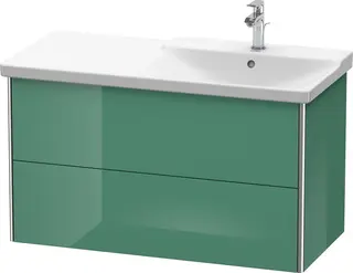 Duravit Xsquare Servantskap m/2 skuffer 1010x565x473 mm, Jadegr&#248;nn H&#248;yglans