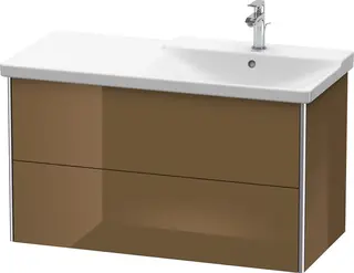 Duravit Xsquare Servantskap m/2 skuffer 1010x565x473 mm, Olivenbrun H&#248;yglans