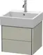 Duravit Xsquare Servantskap m/2 skuffer 484x397x460 mm, Taupe Matt