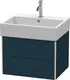 Duravit Xsquare Servantskap m/2 skuffer 584x397x460 mm, Nattbl&#229; Matt