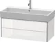 Duravit Xsquare Servantskap m/2 skuffer 984x397x460 mm, Hvit H&#248;yglans