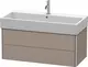 Duravit Xsquare Servantskap m/2 skuffer 984x397x460 mm, Basalt Matt