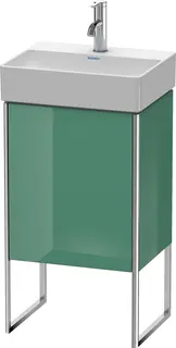 Duravit Xsquare Servantskap m/1 d&#248;r, h&#248;y 434x731x340 mm, Jadegr&#248;nn H&#248;yglans