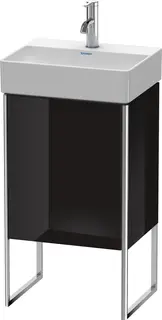 Duravit Xsquare Servantskap m/1 d&#248;r, h&#248;y 434x731x340 mm, Sort H&#248;yglans