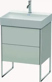 Duravit Xsquare Servantskap m/2 skuffer 584x731x460 mm, Betonggr&#229; Matt