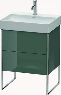 Duravit Xsquare Servantskap m/2 skuffer 584x731x460 mm, Dolomittgr&#229; H&#248;yglans